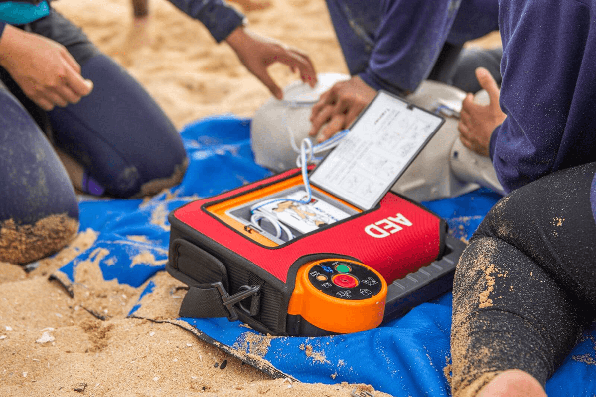 CPR AED performed during Occupational First Aid rescue